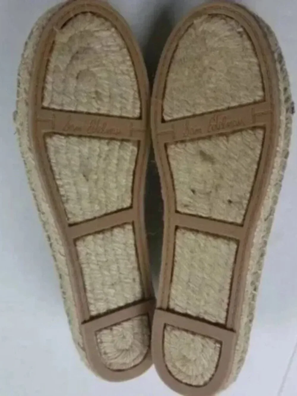 Sam Edelman Canvas Espadrille Sneakers Womens 6.5 Platform Lace Up Neutral Shoes